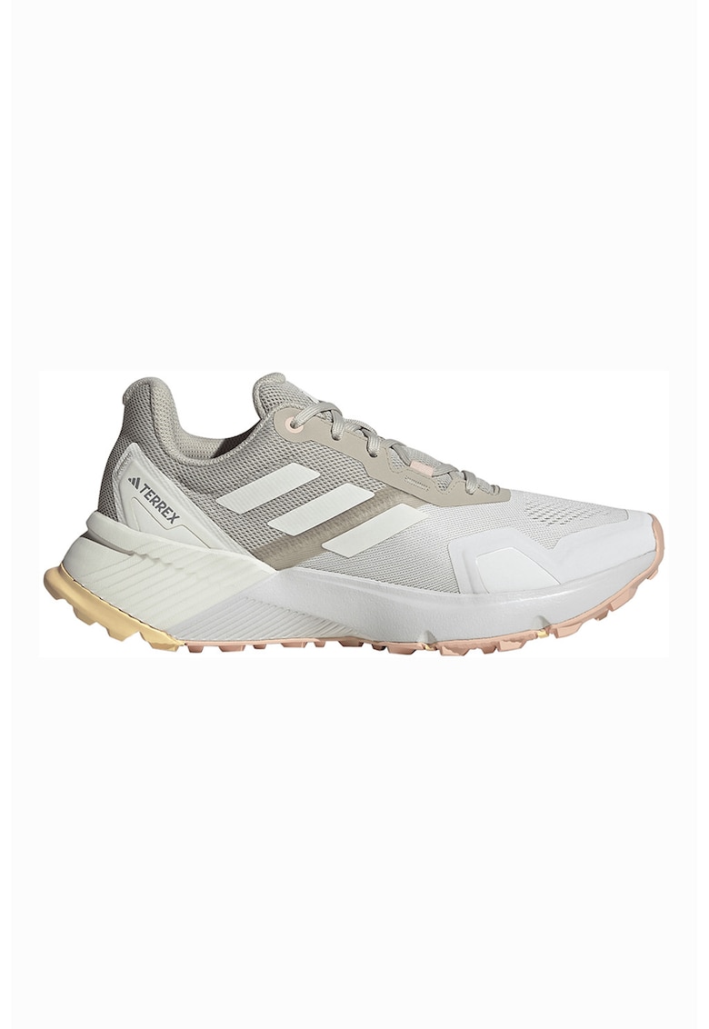 adidas Performance Обувки Soulstride за трейл бягане с лого – Светло кафяво/Мръснобял Намаления и отстъпки 3 Обувки Soulstride за трейл бягане светло кафяво мръснобял с лого