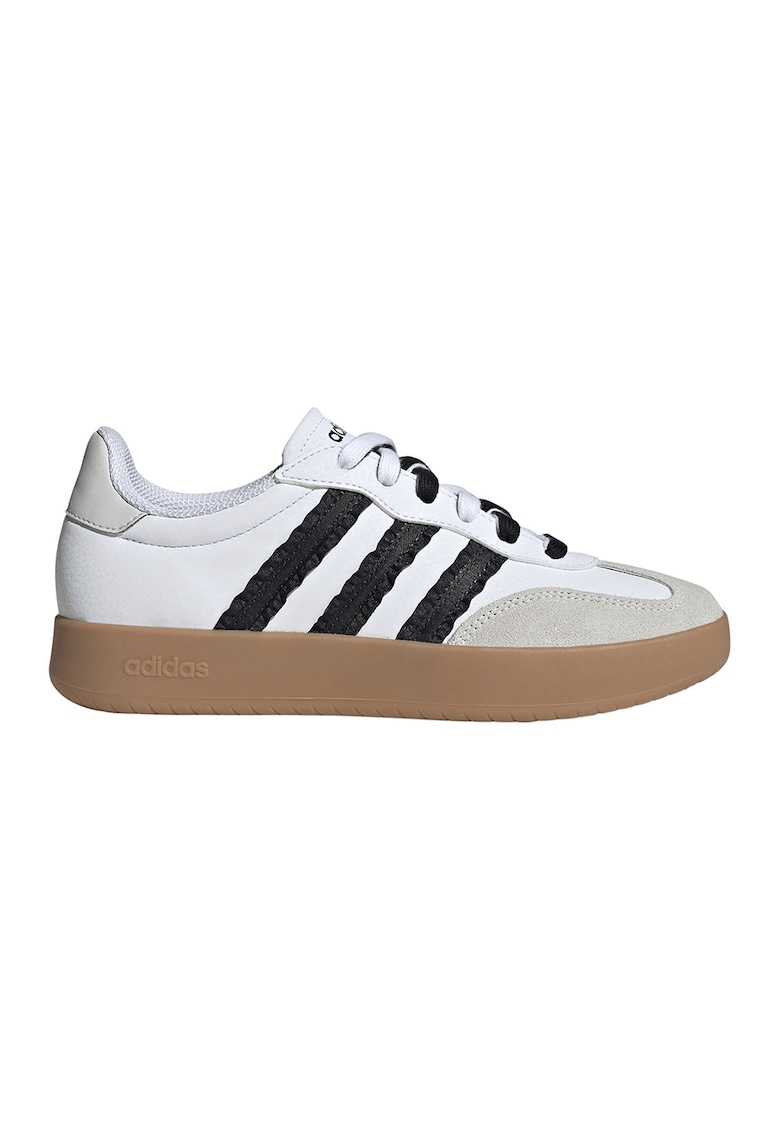adidas Sportswear Кожени маратонки Barreda с велур – Бял/Черен Намаления и отстъпки 3 Кожени маратонки Barreda с велур в бяло и черно
