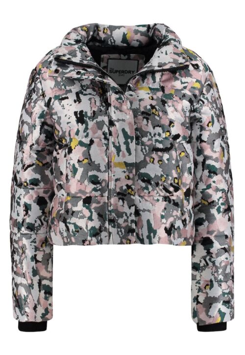 дамско многоцветно зимно яке Jacquard Puffer от полиестер