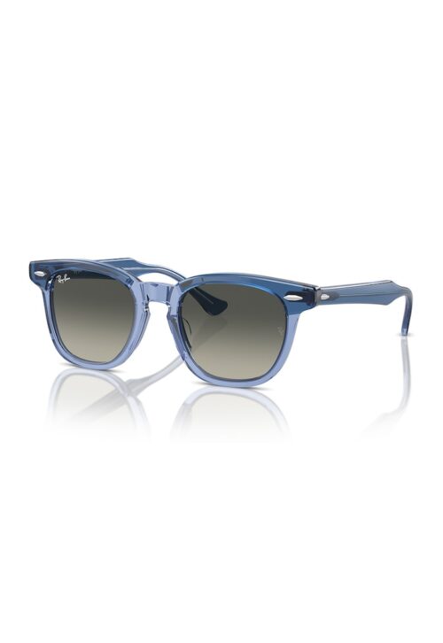 Слънчеви очила Wayfarer в син цвят с UV защита и преливащи лещи