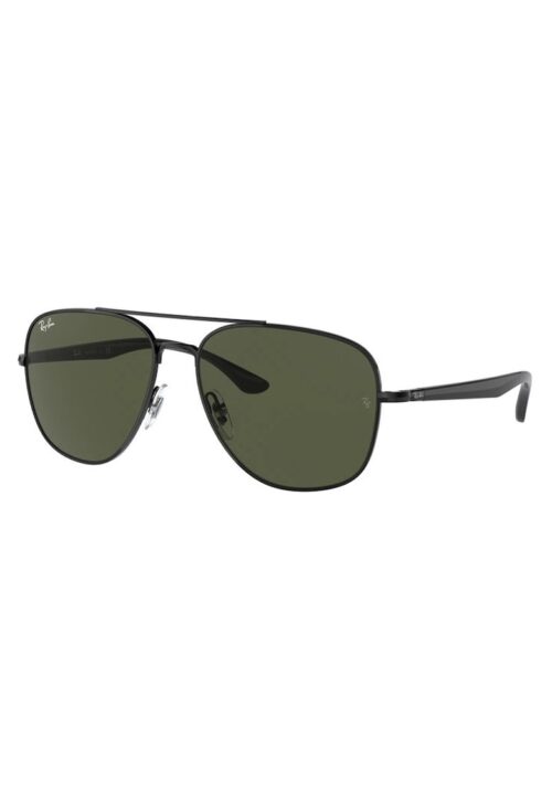 Унисекс черни слънчеви очила Aviator с плътни стъкла