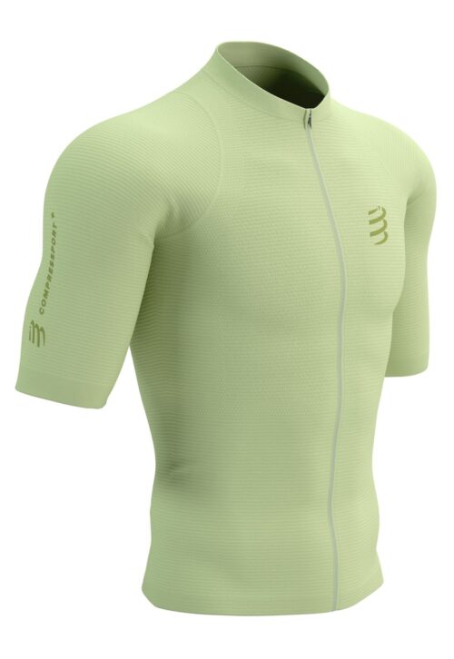 Мъжка тениска за бягане Trail Racing Postural SS 2025 светлозелена в полиамид